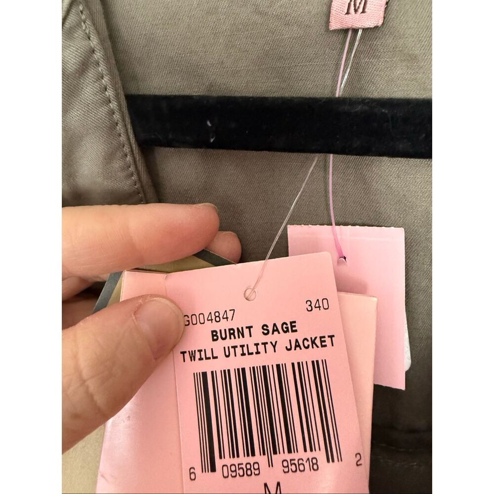 Juicy Couture Women’s Medium Burnt Sage Utility Jacket Y2K 2000s Deadstock New - Picture 3 of 6